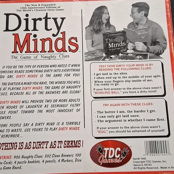Dirty Minds adult board game - Picture 3 of 3